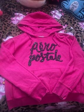 2015 Vintage Aeropostale sequins pull over hoodie